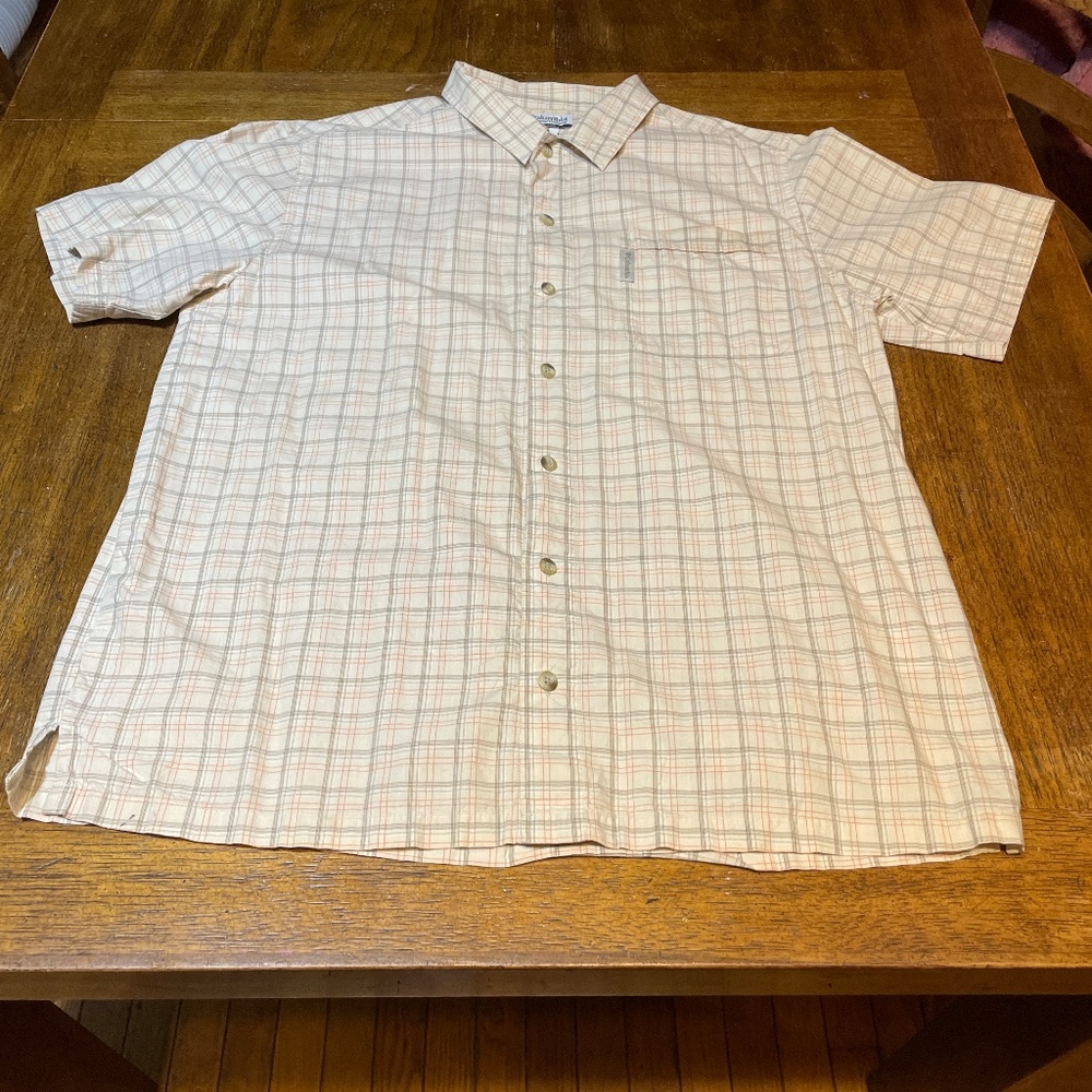 Colombia men’s short sleeve button down summer shirt